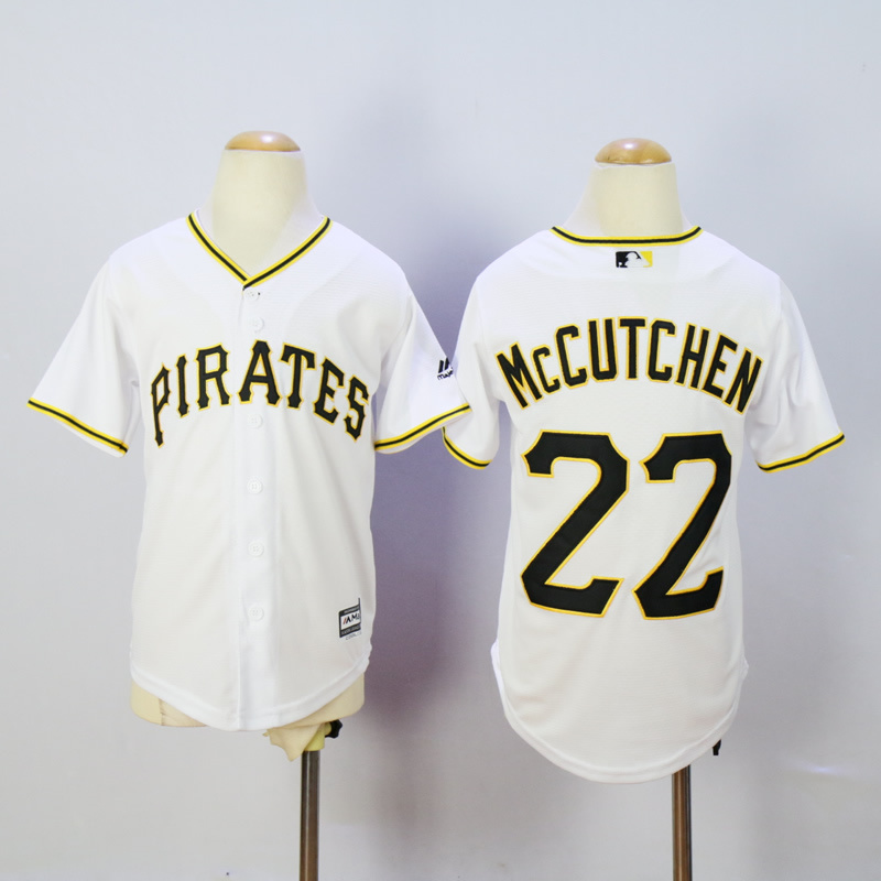 Youth Pittsburgh Pirates 22 Mccutchen White MLB Jerseys